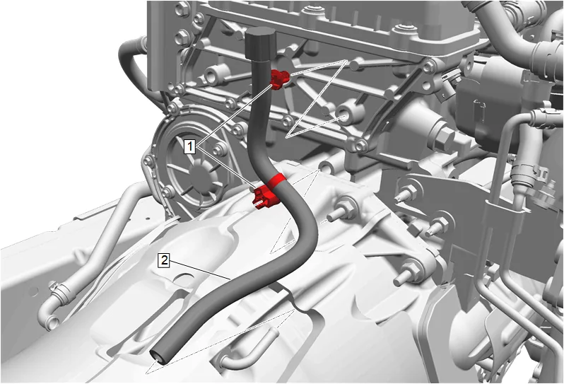 Transmission Vent Hose Replacement (LM2, 4WD without F47) — figure 14